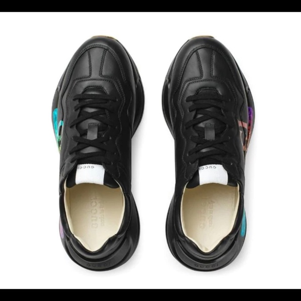 Gucci Rhyton Leather Sneaker - Picture 5 of 6
